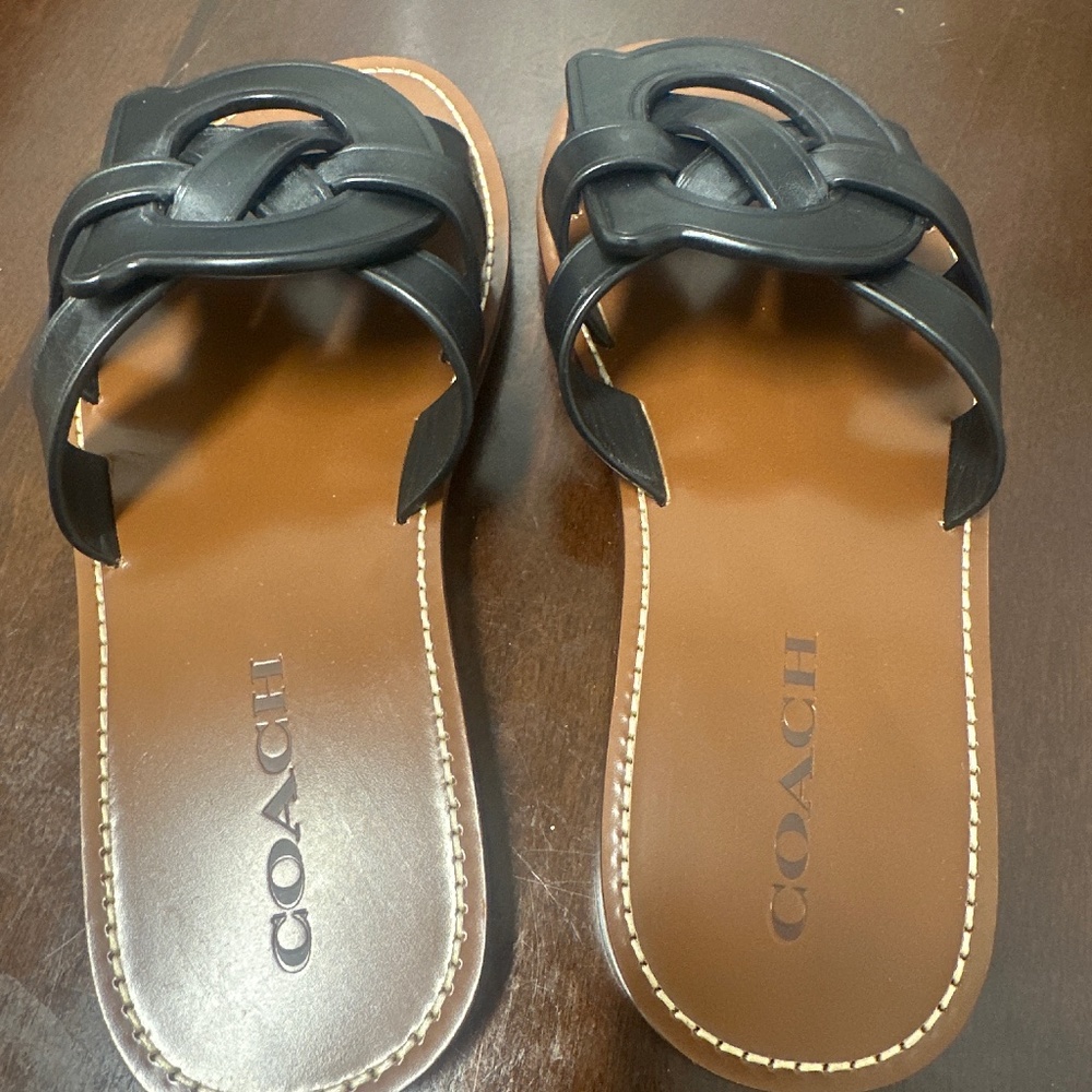 Coach slide sandals